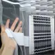Тюль фатин с полосками Цвет белый Код 205т