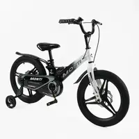 Детский двухколесный велосипед 18" дюймов Corso Monti MT-603 магниевая рама 1 скорость. White and Black (182937)