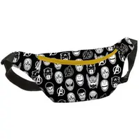 Сумка-бананка Bumbag унисекс на пояс и через плечо Супергерои 27x16 см