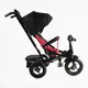 Велосипед 3-х колесный детский, Best Trike, надувные колеса, фара музыкальная, с USB, пульт. Black and Red (164864)