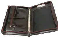 Папка з натуральної шкіри A-art TS1001SB-2 темно-коричнева