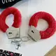 Наручники с мехом красные (IMP_104_RED)