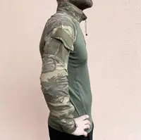 Сорочка чоловіча військова тактична з липучками Туреччина Ubaks Убакс 7296 M 48 р хакі