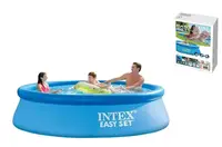 Басейн надувний наливний Intex 110 NP розміром 244х76см об'єм 2420л. Blue (28692)