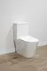 Унітаз цільний підлоговий безобідковий COMFORT із сидінням Soft Close DP, 700*370*800