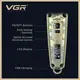 Машинка для стрижки VGR V-901 • Триммер для волос с дисплеем и 4 насадками 1600 мАч
