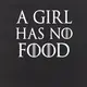 Экосумка GoT "A girl has no" персонализированная, Черный, английский