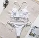 Купальник женский раздельный 5056-white-M белый