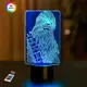 3D ночник "Чубакка" (УВЕЛИЧЕННОЕ ИЗОБРАЖЕНИЕ)+ пульт ДУ + сетевой адаптер + батарейки (3ААА)  3DTOYSLAMP