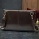 Кожаная мужская прямоугольная сумка для ноутбука GRANDE PELLE 11438 Коричневый