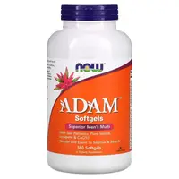 Витамины и минералы NOW Adam, 180 гелевых капсул