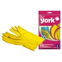Перчатки резиновые S, 150 x 260 x 10 мм York Y-092030