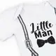 Боди для мальчика с принтом подтяжки Little Man