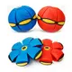 Складной мяч-трансформер Flat Ball Disc с LED подветкой для фрисби и активных игр