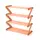 Полиця для взуття органайзер компактний стійка складана Shoe Rack YH 8802 4 полиці. Колір: помаранчевий