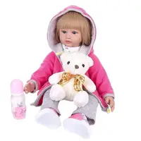 Лялька Reborn Dolls, м`якотіла, гумові кінцівки, висота 57 см, пляшечка. Multicolor (154272)
