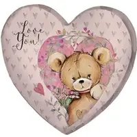 Подушка сердце 3D Love you! 40х40х7,5 см 3DPS_18L025