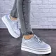 Женские кожаные сникеры Fashion Erly 1709 40 размер 25 см Голубой