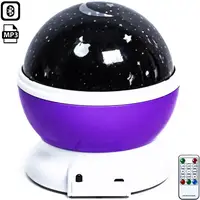 Вращающийся ночник-проектор звездного неба Star Master Dream с пультом ДУ (JDY705002939)