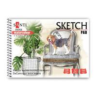 Альбом для акварелі A5 Santi Paper Watercolour Collection Animals 130514 12 аркушів