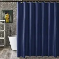 Шторка для ванної Bathlux 180 x 180 водонепроникна люкс якість, Синя