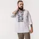 Вышиванка Moderika Мавка белая с разноцветным орнаментом 40