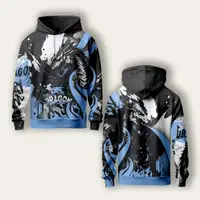 Худи спортивные с 3D принтом DRACON 30996 3XL