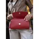 Женская кожаная сумка Элис красная Краст