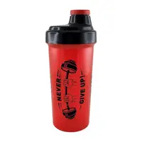 Шейкер No Brand "Never Give Up", 700 мл, Red