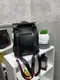 Черный с красным краем - стильный вместительный рюкзак Lady Bags, можно носить сумкой через плечо (2545)