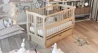 Кровать детская Дубик-М Грация с ящиком, натуральная