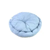 Лежак для котів собак круглий Taotaopets 511101 Light Blue 32*10 см овеча шерсть