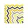 Набор из 4-х салфеток 35х35 YELLOW GREY ZIGZAG&SMOKY