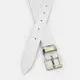 Женский кожаный ремень Borsa Leather 110b1genw130-white