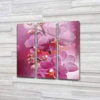 Модульные картины для спальни, на Холсте нат., 95x95 см, (95x30-3)