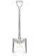 Лопата совковая MASTERTOOL из нержавеющей стали с ручкой, 255х303 мм, 970 мм (14-6275)