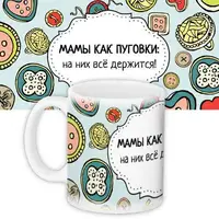 Кружка с принтом Мамы как пуговки 330 мл KR_14M002