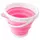 Ведро 5 литров туристическое складное Collapsible Bucket Розовое