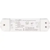V1-L(WT) контролер для світлодіодних стрічок, 12-48V, 1x15A, Push-Dimm, Tuya, Wi-Fi