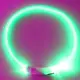 Светодиодный LED ошейник для собак с зарядкой USB, зеленый