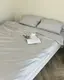 Постельное белье полуторное Dushka Home Сатин Люкс 20932 160х215 см холодный белый