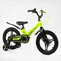Детский велосипед 16" Corso "Revolt". Магниевая рама, дисковые тормоза. Light green (138644)
