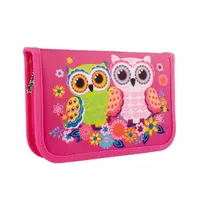 Пенал Smart Owls 532785 20,5х13х3,6 см розовый