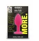 Силиконовая анальная пробка EGZO - Silicone Pink Round Plug Black, size S