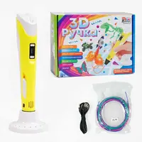 Дитяча ручка 3D, 4FUN Game Club. USB кабель живлення, пластик. Yellow (154147)