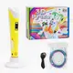 Детская Ручка 3D, 4FUN Game Club. USB кабель питания, пластик. Yellow (154147)