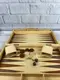 Нарды Классика Настольная игра из натурального дерева 38х38 см (W3820)