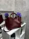 Бордо – натур. замш - Lady Bags - стильная сумка на 3 отделения – фурнитура золото - топ продаж (2049-1)