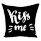 Подушка c принтом габардиновая Kiss me 50x50 см (5P_18L077)