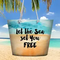 Сумка пляжна Malibu Let the sea set you free 50х36х15 см (MAL_20J004)